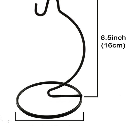 (6 Pack) 6 inch Small Ornament Display Stand, Iron Hanging Stand Rack Holder for Hanging Glass Globe Air Plant Terrarium, Witch Ball, Christmas Ornament and Home Wedding Decoration.