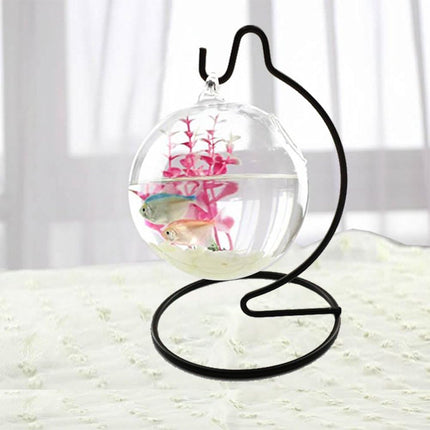 (6 Pack) 6 inch Small Ornament Display Stand, Iron Hanging Stand Rack Holder for Hanging Glass Globe Air Plant Terrarium, Witch Ball, Christmas Ornament and Home Wedding Decoration.