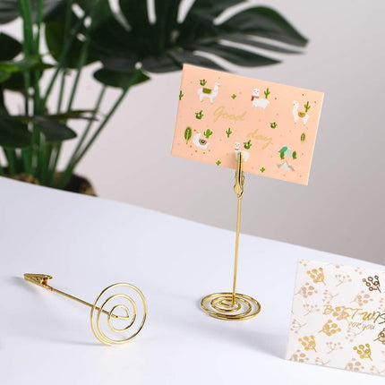 12pcs Place Card Holder Memo Holder Clip Photo Holder Table Number Holder.