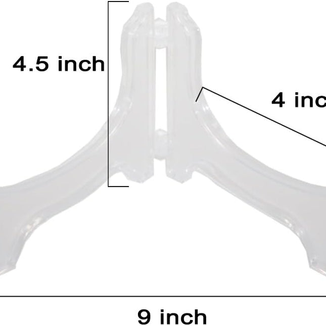 Display Stand Easel Bowl Stand for Display Large Deep Bowls, Platters and Deep Dishes Clear.
