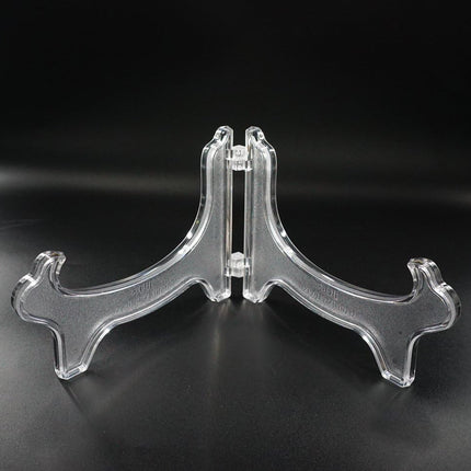 Display Stand Easel Bowl Stand for Display Large Deep Bowls, Platters and Deep Dishes Clear.