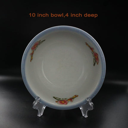 Display Stand Easel Bowl Stand for Display Large Deep Bowls, Platters and Deep Dishes Clear.