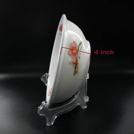 Display Stand Easel Bowl Stand for Display Large Deep Bowls, Platters and Deep Dishes Clear.
