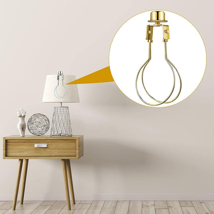 Bulb Lamp Shade Light Bulb Clip Adapter Includes Finial and Lampshade Levellers for Replacement.