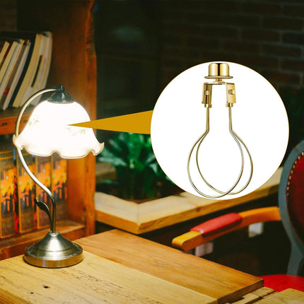 Bulb Lamp Shade Light Bulb Clip Adapter Includes Finial and Lampshade Levellers for Replacement.
