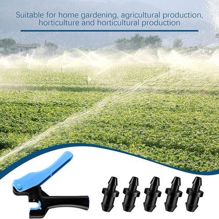 51 Pcs Drip Irrigation Hole Punch Tool Set, Drip Irrigation Punch Tool 50 Pcs 1/4 Inch Goof Plugs for Outdoor Garden Lawn Pipe System Hose Tubing(Fresh Style).