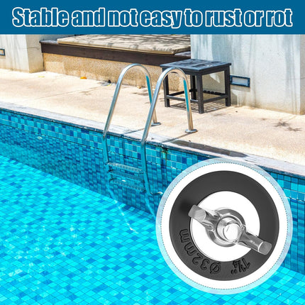 2 Pcs 1.5 to 1.75 Inch Pool Winterizing Plugs PVC/Steel Pipe Plugs Rubber Hole Stoppers for Swimming Pool Return Skimmer Winter Expansion with SS Screw Stainless Steel Bolt Heavy Duty Rubber.
