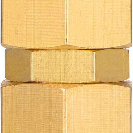 4PCS Soild Brass Air Reusable Hose Splicer For 1/4-Inch ID Hose,1/4" Air Hose Repair Fitting.