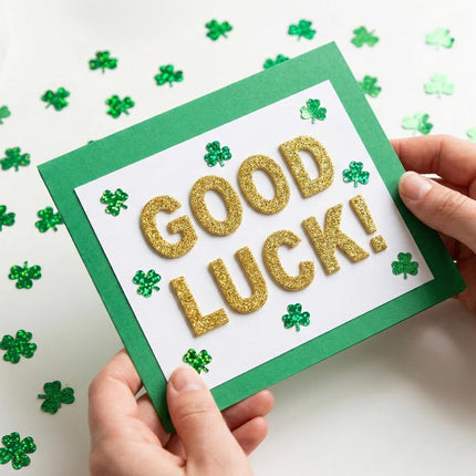 St.Patrick's Day Confetti - 3000Pcs Glitter Green Shamrock Confetti St.Patrick's Day Party Favor Decoration Lucky Clover Irish Table Scatter Confetto for Sanit Patricks Day Decor(105G).