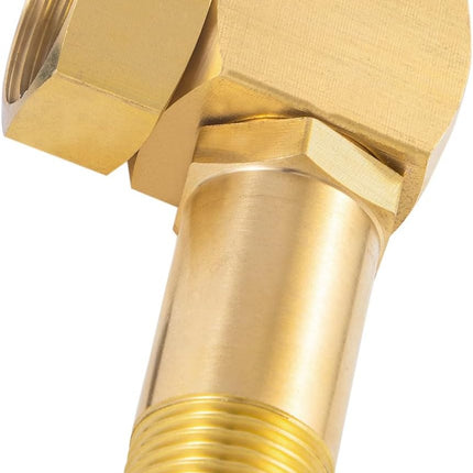 Lead-Free Brass Garden Hose Adapter,Hose Reel Parts Fittings,90 Degree Brass Replacement Part Swivel.