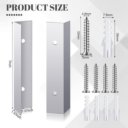 2 Pcs Aluminium Garage Door Mouse Guard Garage Door Side Seal Keep Prevent Rats Mice Snake Fallen Leaves Out Sunscreen Moisture Proof Permanent Fix Suitable for Residential and Commercial.