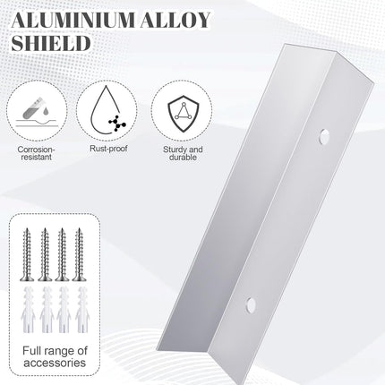 2 Pcs Aluminium Garage Door Mouse Guard Garage Door Side Seal Keep Prevent Rats Mice Snake Fallen Leaves Out Sunscreen Moisture Proof Permanent Fix Suitable for Residential and Commercial.