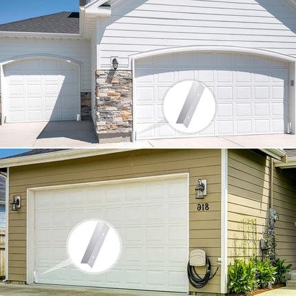2 Pcs Aluminium Garage Door Mouse Guard Garage Door Side Seal Keep Prevent Rats Mice Snake Fallen Leaves Out Sunscreen Moisture Proof Permanent Fix Suitable for Residential and Commercial.