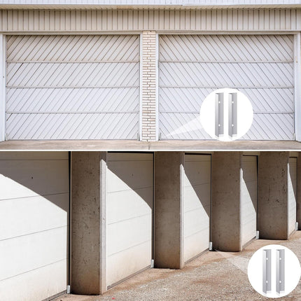 2 Pcs Aluminium Garage Door Mouse Guard Garage Door Side Seal Keep Prevent Rats Mice Snake Fallen Leaves Out Sunscreen Moisture Proof Permanent Fix Suitable for Residential and Commercial.