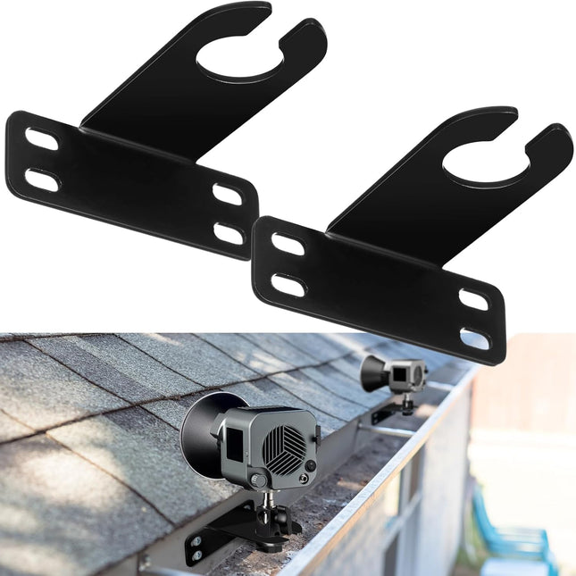 2 Pcs Landscape Lighting Gutter Mount Weatherproof Gutter Mount Landscape Lighting Mounting Bracket for Light Accent and Flood Lights, Suitable for Wet and Submersible Locations.