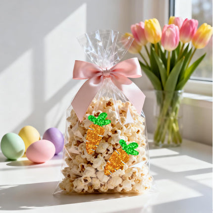 Easter Carrot Stickers - 500Pcs 1.2×0.4'' Carrot Shape Stickers Holographic Carrots Sticker Roll Self Adhesive Happy Easter Sticker for Egg Basket Envelope Seal Card Easter Party Favor Decor.