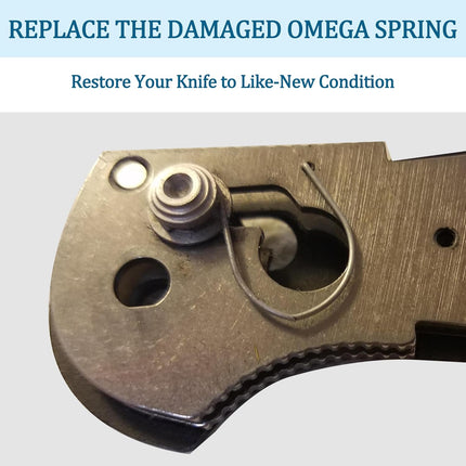 4-Packs Omega Springs Replacement for Benchmade Axis Lock Knives – Compatible with 940 535 555 556 557 707 533, Griptillian, Mini, Adamas, 810 550 551 552 710 730, Stainless Steel 304, 2 Sizes Included.
