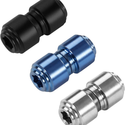 3 Pack Titanium Thumb Studs Fit for Benchmade BUGOUT 535 Series Pocket Knives, Black, Blue, Titanium Primary Color.