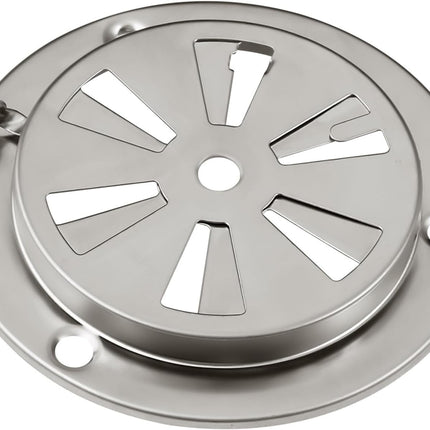 Stainless Steel BBQ Smoker Air Vent - Adjustable Grill Damper for Controlling Airflow - Replacement Parts for Grill and Smoker Vents - 1 Pack.