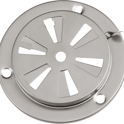 Stainless Steel BBQ Smoker Air Vent - Adjustable Grill Damper for Controlling Airflow - Replacement Parts for Grill and Smoker Vents - 1 Pack.