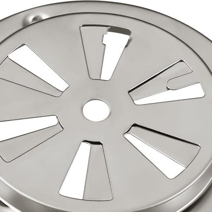 Stainless Steel BBQ Smoker Air Vent - Adjustable Grill Damper for Controlling Airflow - Replacement Parts for Grill and Smoker Vents - 1 Pack.