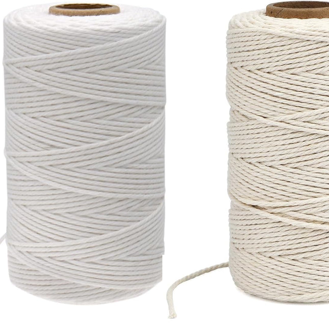 White Twine String and Beige Twine String.