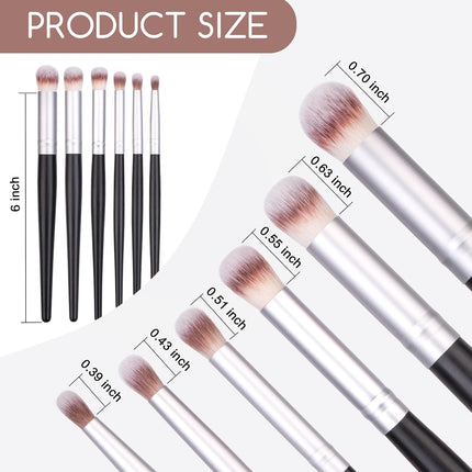 Drybrush Set - Premium Art Paintbrush Set for Miniatures, Ideal for Detailing - 6 Different Sizes.