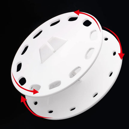 12 Hole Round Shape Drying Rack Storage Display Bracket Shelf Holder ,Spinning Storage Caddy for Oval Ink Blending Brushes Blender（White）.