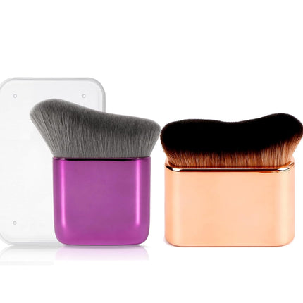 Self Tanner Brush 2PCS Body Makeup Brush for Flawless Face and Body Makeup, Sunless Tanner Blending Brush Body Brush for Self Tanner, Bronzer, Foundation, Vegan & Cruelty Free.
