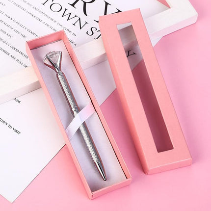 10 Pcs Empty pen gift box with Clear lid Single pen presentation Packaging Case Cardboard Jewelry Boxes with Cushion Suitable for Wedding Business Birthday Office Supplies Gift Packaging (Pink).