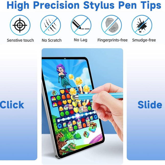 Mesh Fiber Tips (10 Pack)  Stylus Pen Replacement Tips Suitable for capacitive Touch Screen,High Sensitivity, Soft, no Scratch Screen Pen tip.