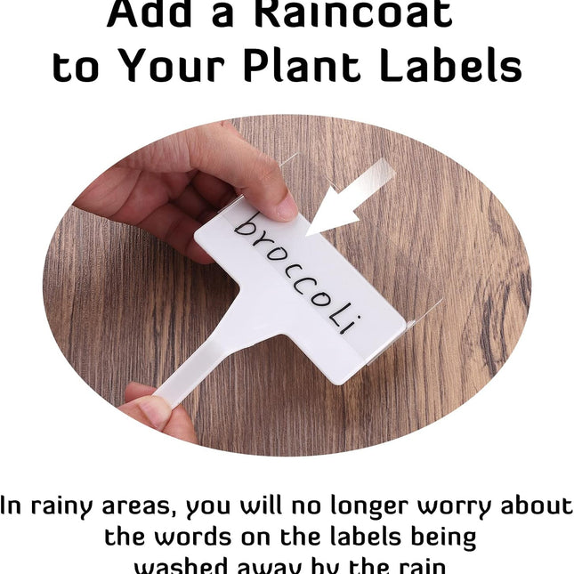 28 Pack Outdoor Plant Label, Large Waterproof Plastic Plant T-Type Tags, Durable Nursery Garden Markers, Perfect for Herbs, Flowers, Vegetable (Height 11.8'').