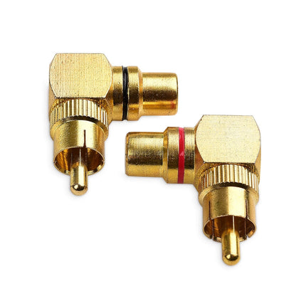 2-Pack Right Angle RCA Adapter, 90 Degree RCA Adapter.