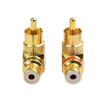 2-Pack Right Angle RCA Adapter, 90 Degree RCA Adapter.