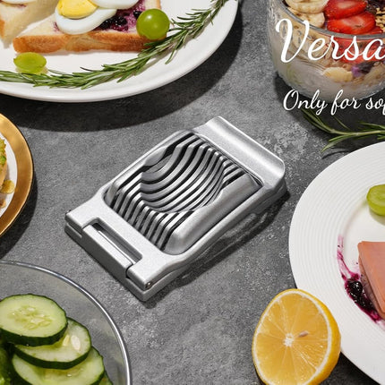 Heavy Duty Stainless Steel Wire Egg Slicer for Hard Boiled Eggs & Strawberry Other Soft Food.
