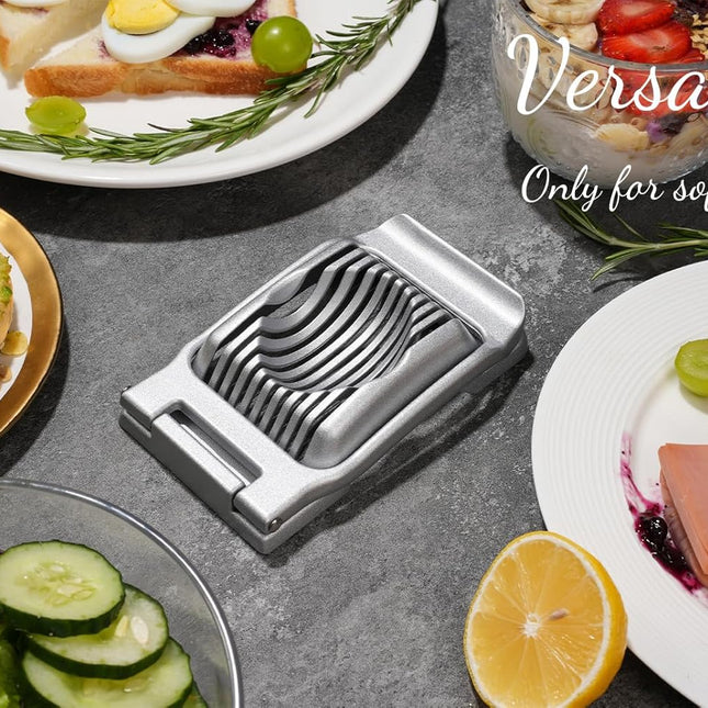 Heavy Duty Stainless Steel Wire Egg Slicer for Hard Boiled Eggs & Strawberry Other Soft Food.