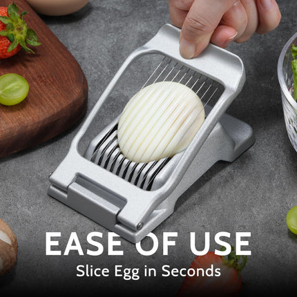 Heavy Duty Stainless Steel Wire Egg Slicer for Hard Boiled Eggs & Strawberry Other Soft Food.