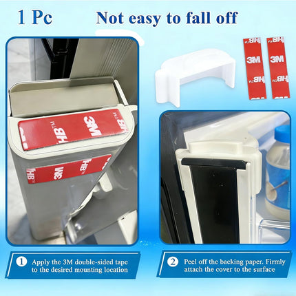 Refrigerator Door Flipper (Mullion) Repair Topper, Fit for Samsung Refrigerator RF28HDEDBSR, RF28HDWDBSR, RF31FMESBSR/AA, Compatible with Door Flipper DA97-12684D, DA97-12624A, DA97-12624B, 1 Pc White.