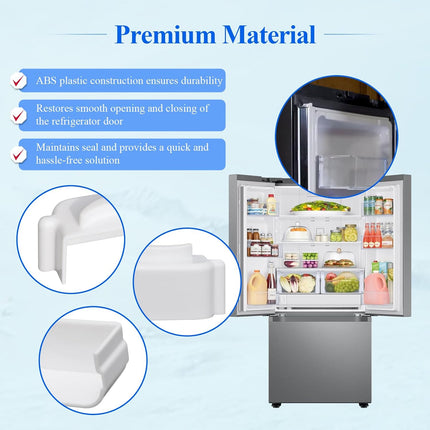 Refrigerator Door Flipper (Mullion) Repair Topper, Fit for Samsung Refrigerator RF28HDEDBSR, RF28HDWDBSR, RF31FMESBSR/AA, Compatible with Door Flipper DA97-12684D, DA97-12624A, DA97-12624B, 1 Pc White.
