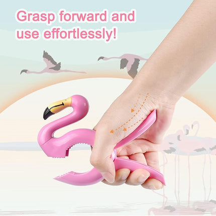 Beach Towel Clips,  Jumbo Size Towel Clips for Beach Chairs Cruise Pool Patio or Daily Use-Secure Hang Seal, Set of 4 (Flamingo Parrot).