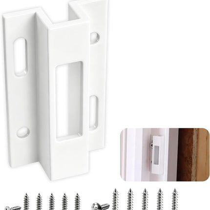1 Pc E 2124 Aluminum Sliding Door Keeper, for Hook Style Latch, Extruded Sliding Patio Door Latch, Fit for Pella, Micron 1200 Series, Viking Doors and Other Sliding Glass Doors.