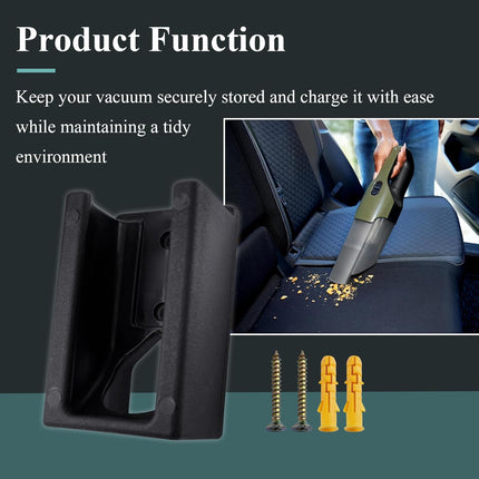 1 Pc Wall Mount Vacuum Holder Compatible with Shark Handheld Vacuum Models CH900WM, CH951, CH951C, CH901, CH950, Charging Dock, Mounts Easily to The Wall, Save Space & Reduce Clutter.