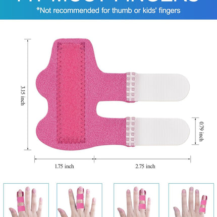 Finger Splint, 5pcs Color Finger Brace Support Stabilizer for Index, Middle, Ring Fingers Straightening Arthritis Knuckle Immobilization.