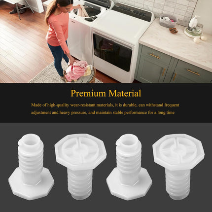 W11213957 Leveling Leg Kit Fit for Whirlpool, Maytag, KitchenAid etc Washing Machines, Leveling Feet Cross Reference Part Numbers:AP6329114, W10556332, WPW10556332, 4844515, PS12349351, W11179235,4Pcs.