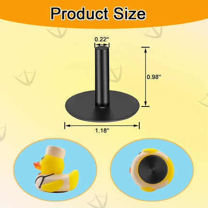 40Pcs Duck Holder for Jeep Dash,Rubber Ducks Plugs Duck Mounts for Jeep Wrangler,Dashboard Rubber Ducks Holders,Black (Excluding Rubber Ducks).