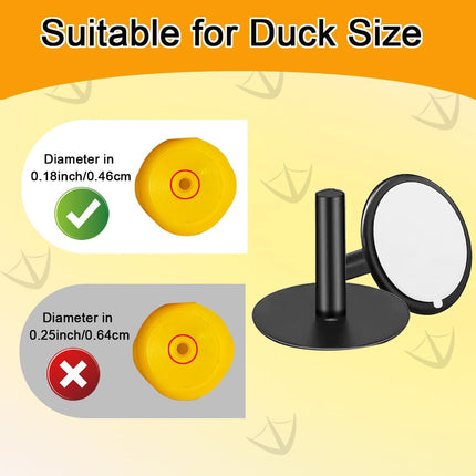 40Pcs Duck Holder for Jeep Dash,Rubber Ducks Plugs Duck Mounts for Jeep Wrangler,Dashboard Rubber Ducks Holders,Black (Excluding Rubber Ducks).