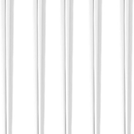 Ceramic Chopsticks Set of 5, Porcelain Chinese Chopsticks Easy To Clean, 9.6-Inch (White).