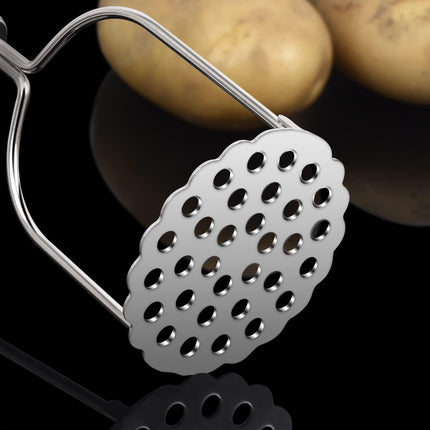 Potato Masher,  2 Pack Stainless Steel Integrated Kitchen Tool Food Masher for Potatoes, Vegetables, Berries, Fruits, Baby Food, Avocado.