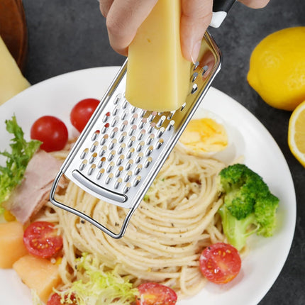 Cheese Grater,  3 Packs Stainless Steel Lemon Zester Grater with Silicone Handle for Cheese, Chocolate, Spices, and More.