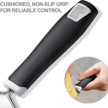 Cheese Grater,  3 Packs Stainless Steel Lemon Zester Grater with Silicone Handle for Cheese, Chocolate, Spices, and More.